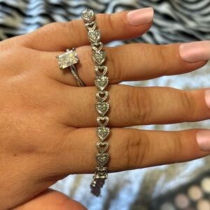 Silver Heart Bracelet